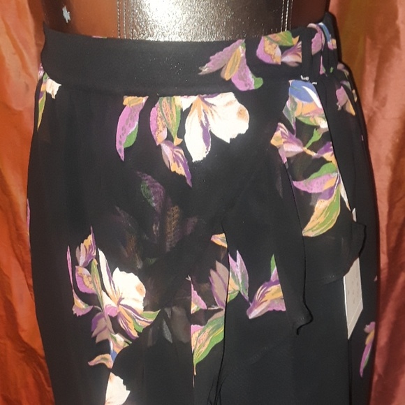 ** a•n•d e a w y Summer Floral Print Hi Low Skirt - Picture 5 of 8